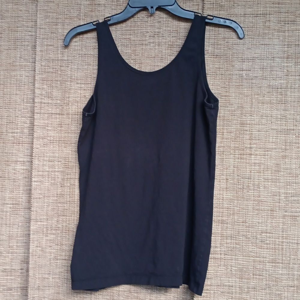Old Navy Classic Black Cotton Tank Top - Picture 4 of 4